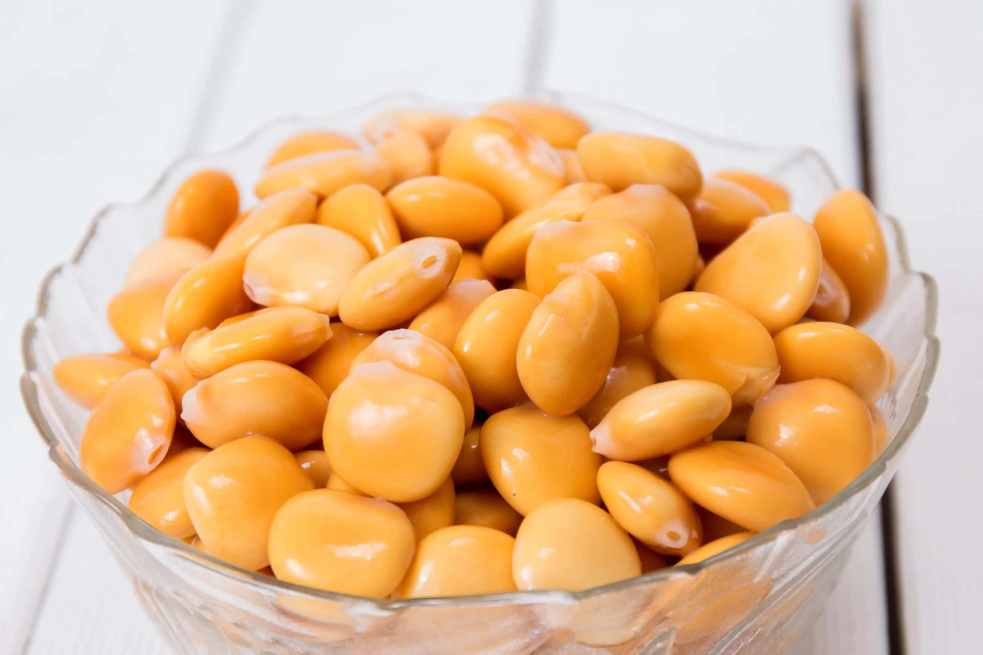 Bowl of lupini beans