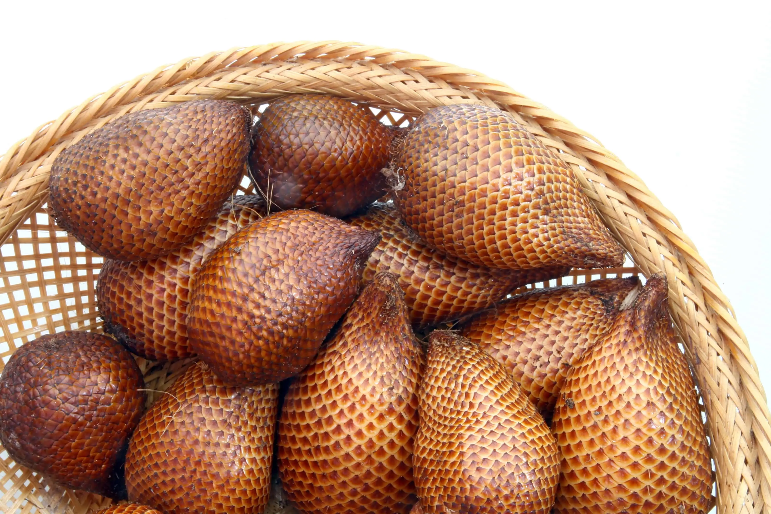 Salak — snake fruit — in a basket