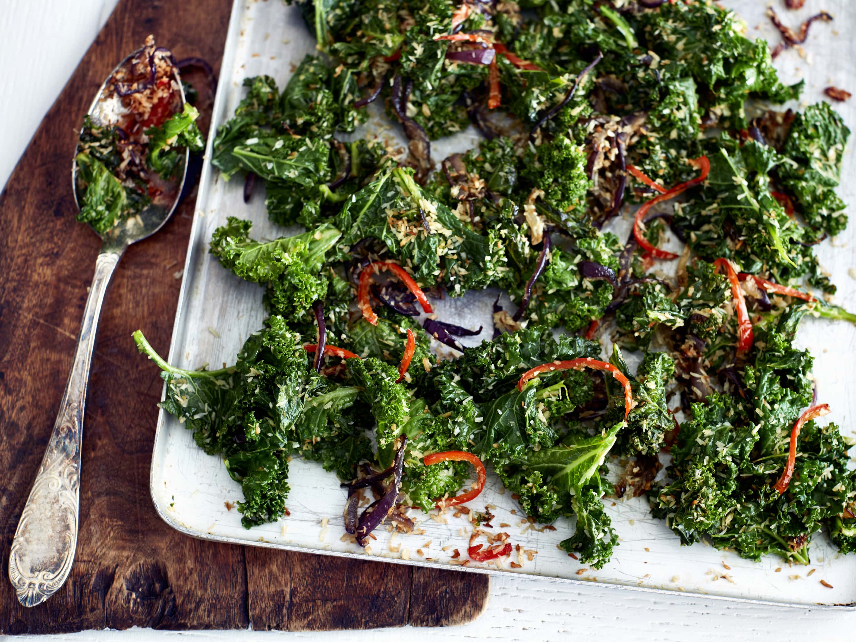 Kale, chilli and coconut — side dish