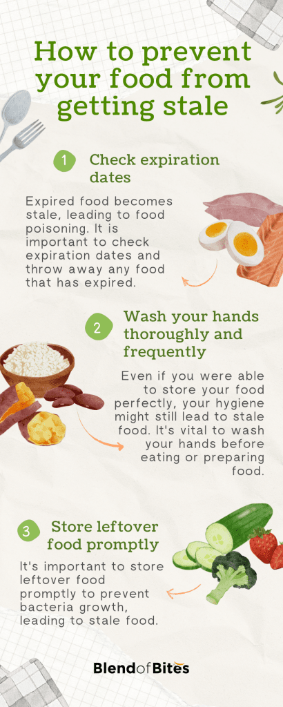 How to prevent your food from getting stale infographic