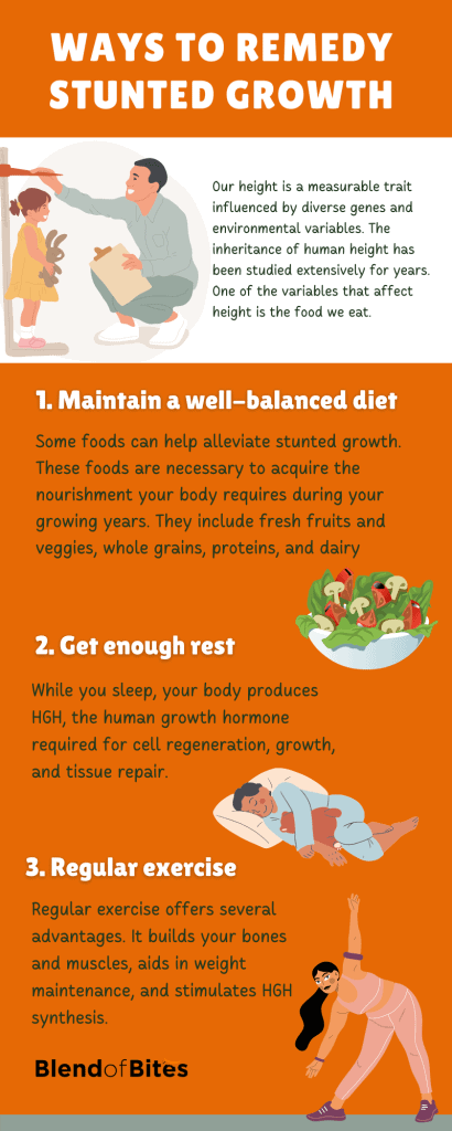 Ways to remedy stunted growth infographic