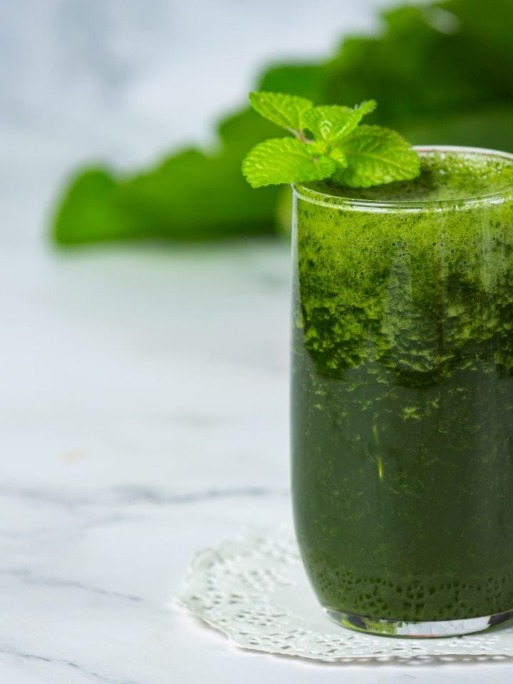 Refreshing first watch kale tonic drink