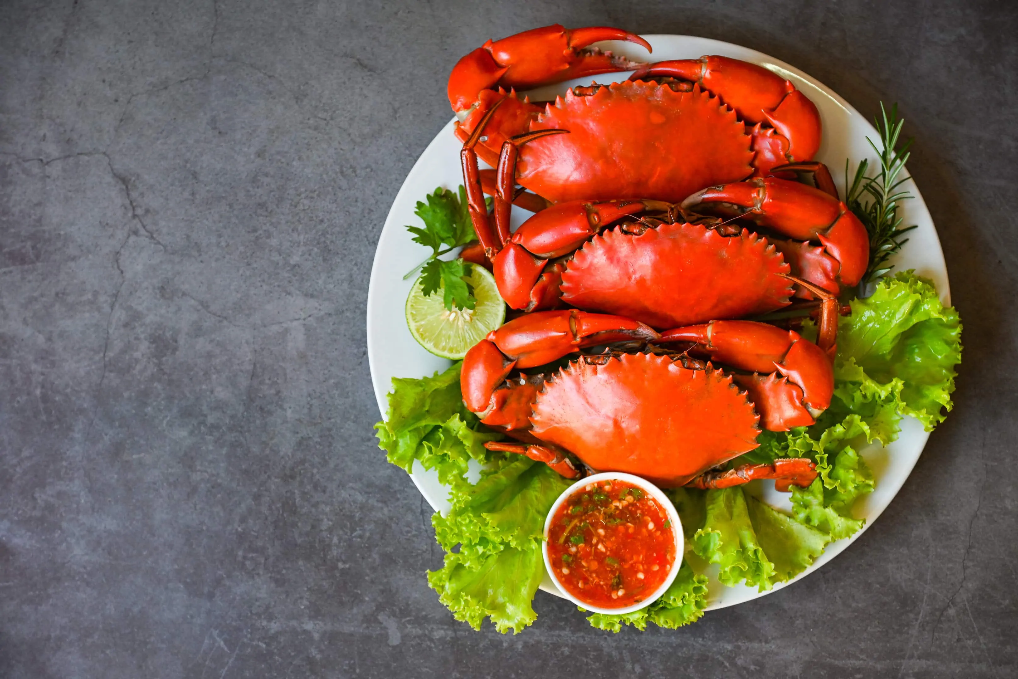 Steamed crab with juicy crab sauce recipe