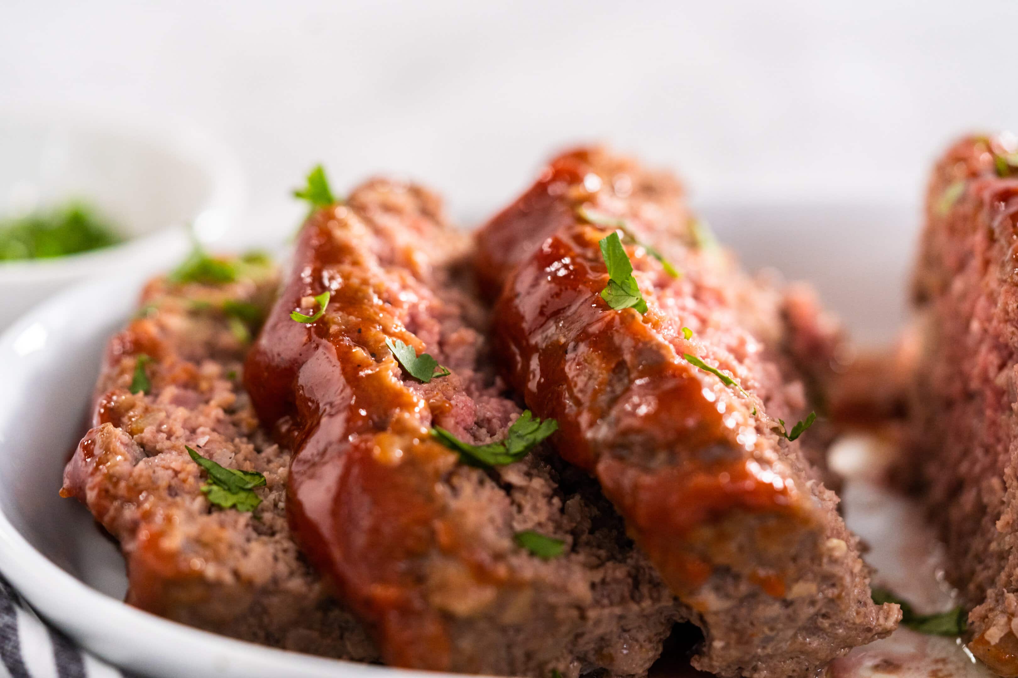 Classic Joanna Gaines meatloaf with a sweet glaze