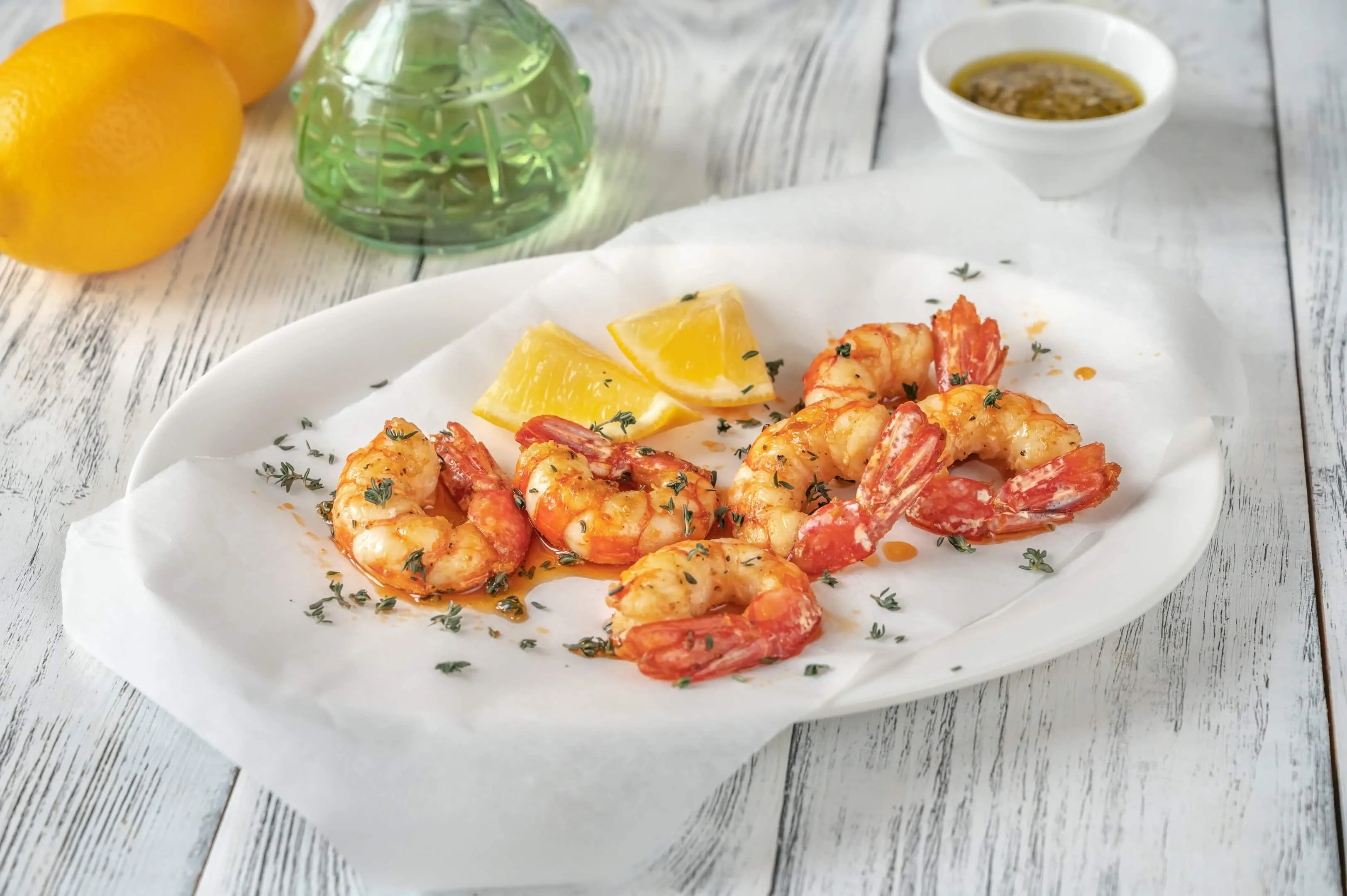Firecracker shrimp recipe with thyme and lemon