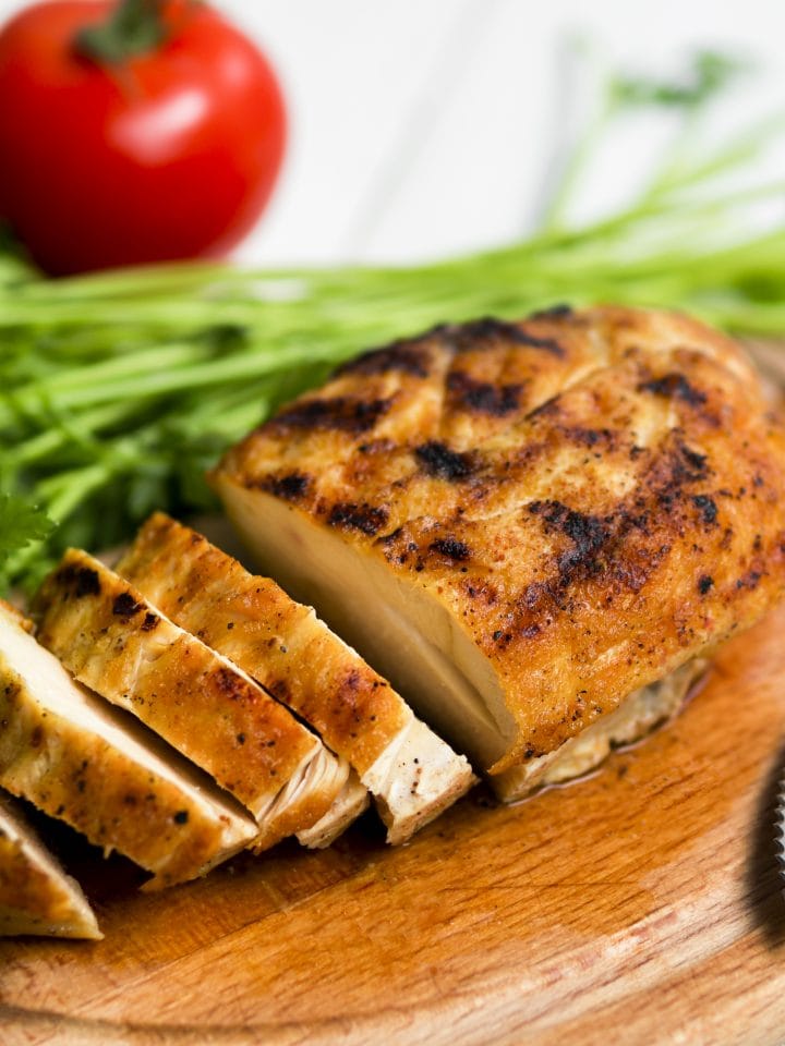 Grilled Pollo Tropical chicken breast with vegetables