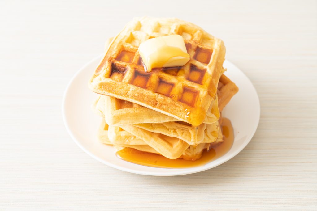 The Secret Aunt Jemima Waffle Recipe That Will Wow Your Friends And   Homemade Aunt Jemima Waffle With Butter And Honey Maple Syrup 1024x683 