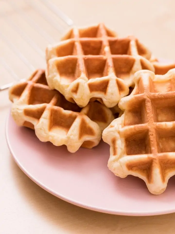 Homemade mochi waffle