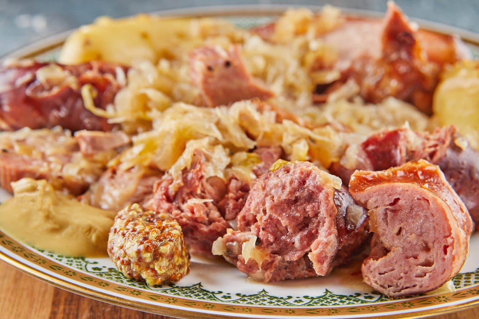 Kielbasa and Sauerkraut Recipe A Traditional Favorite! Blend of Bites