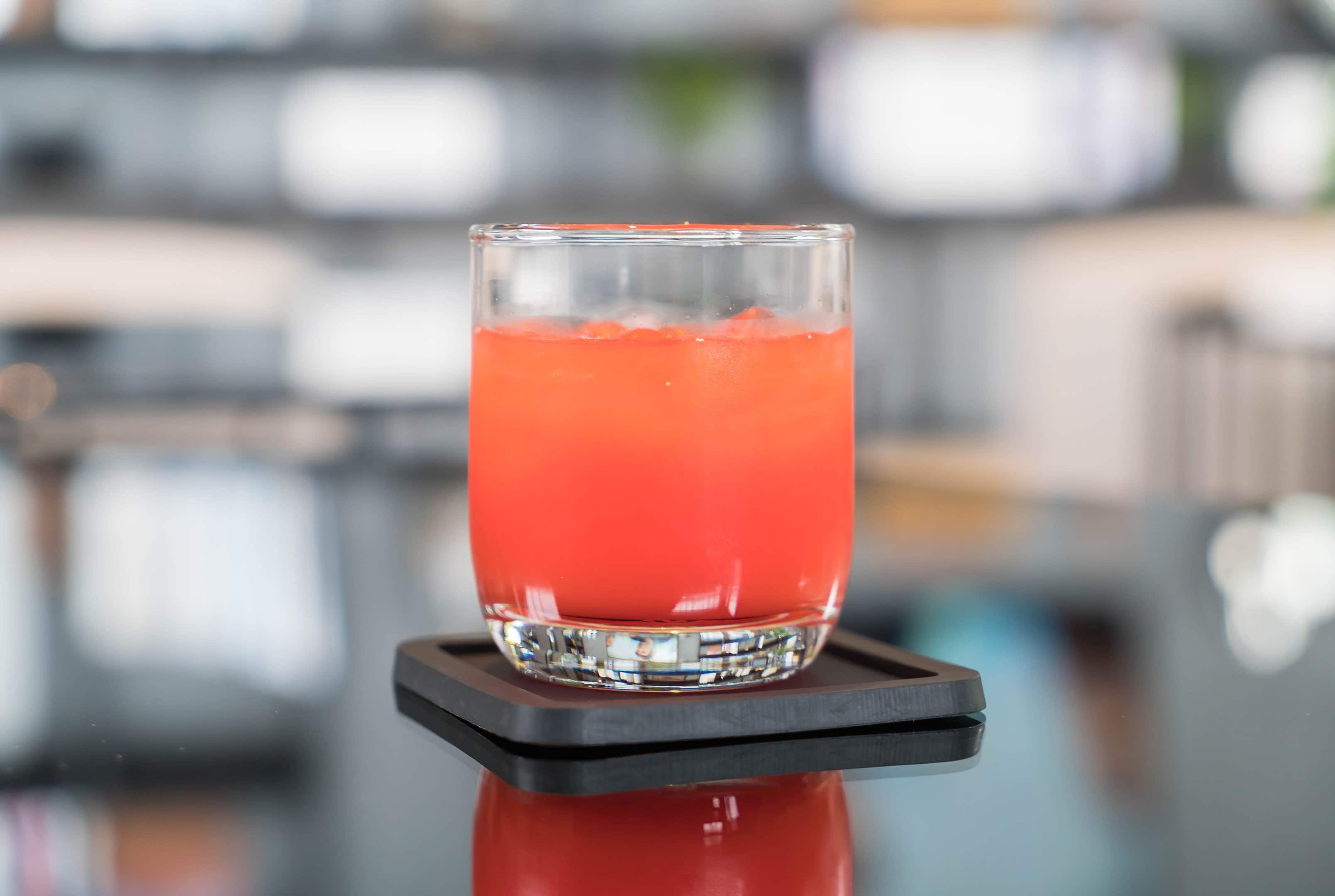 A glass of our Hunch Punch recipe cocktail
