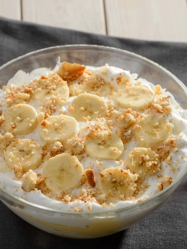 Creamy and delicious black Southern banana pudding