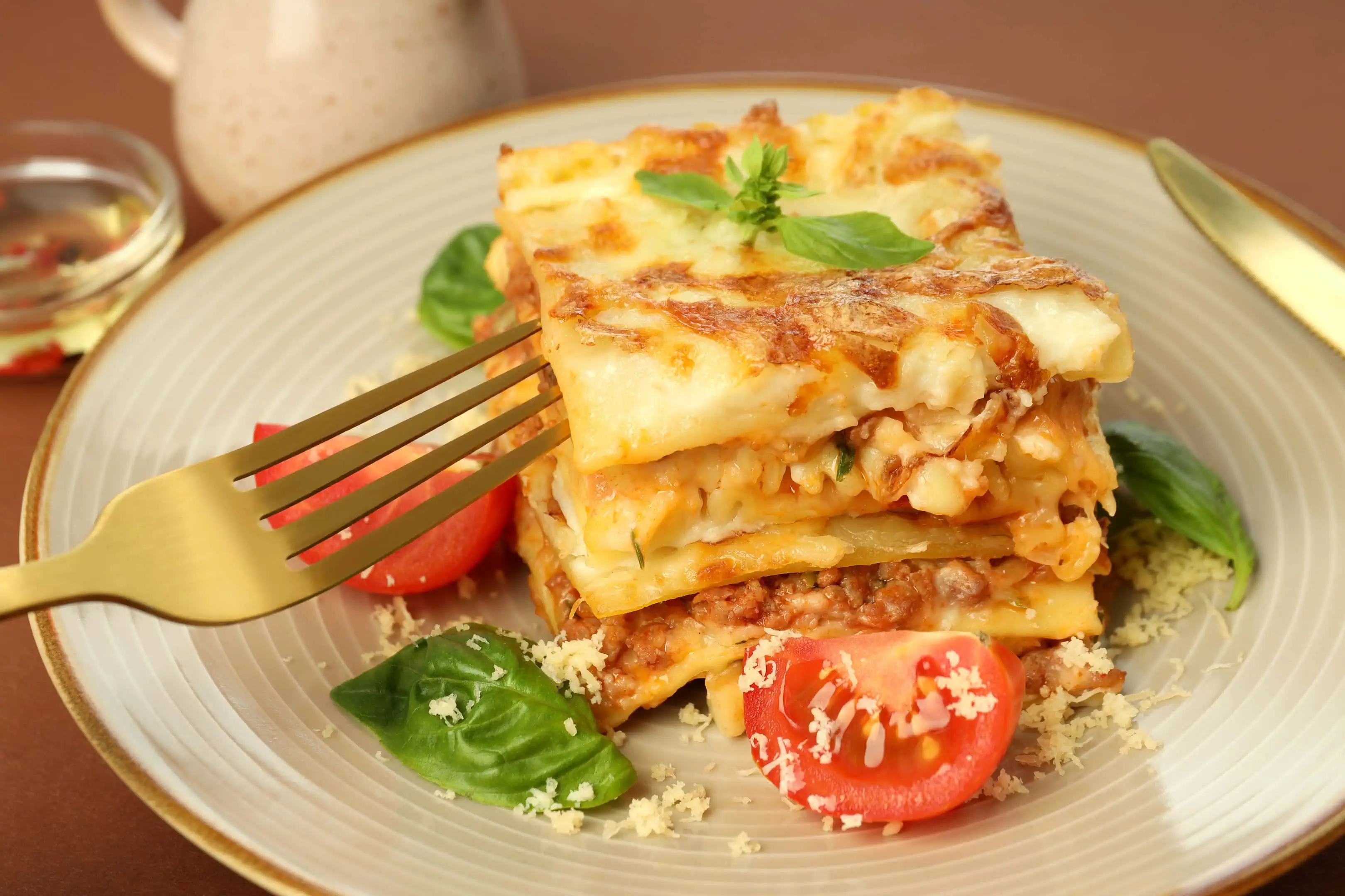 Delicious and creamy Muellers lasagna