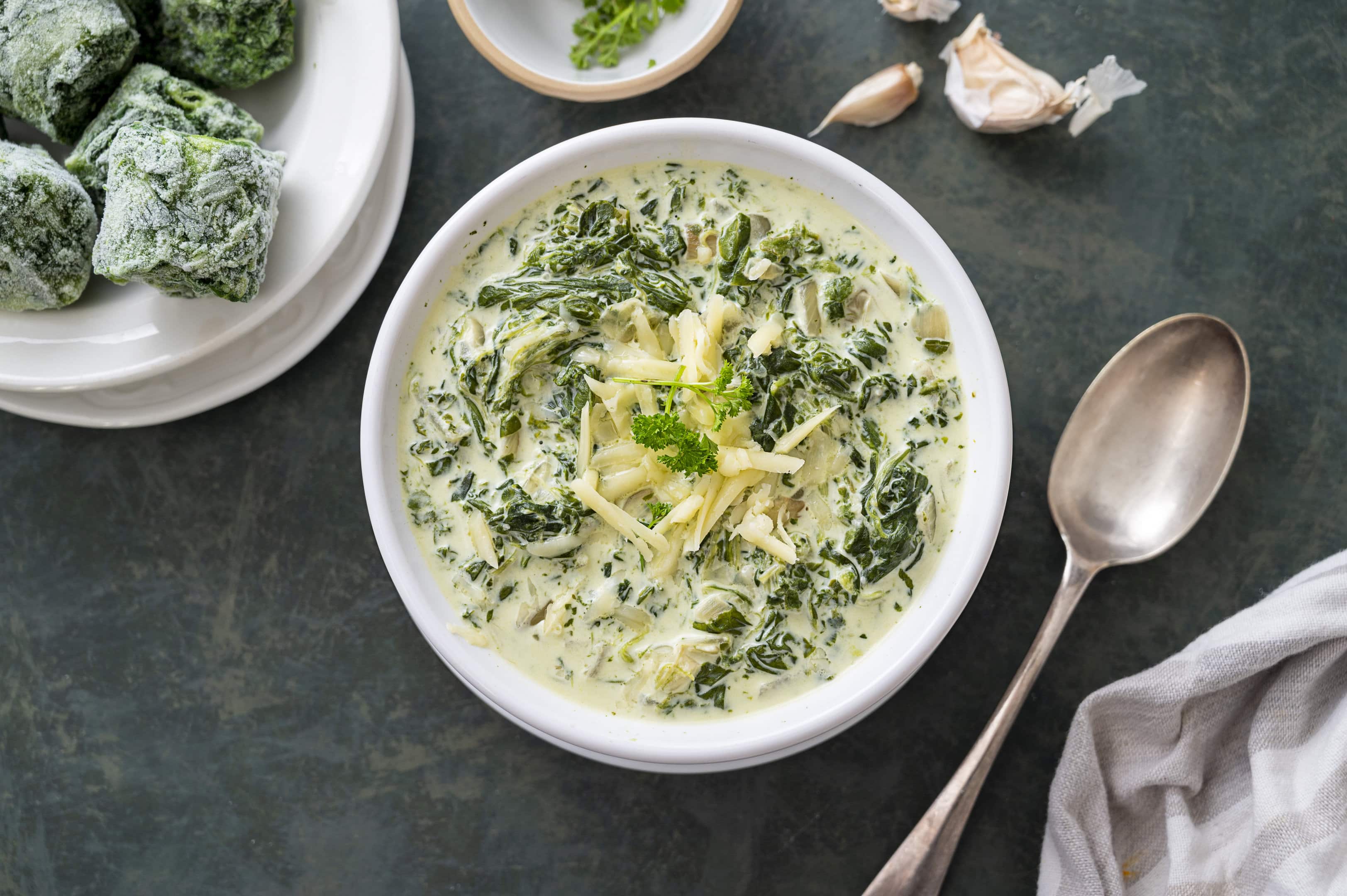 Ruth’s Chris creamed spinach with cheese