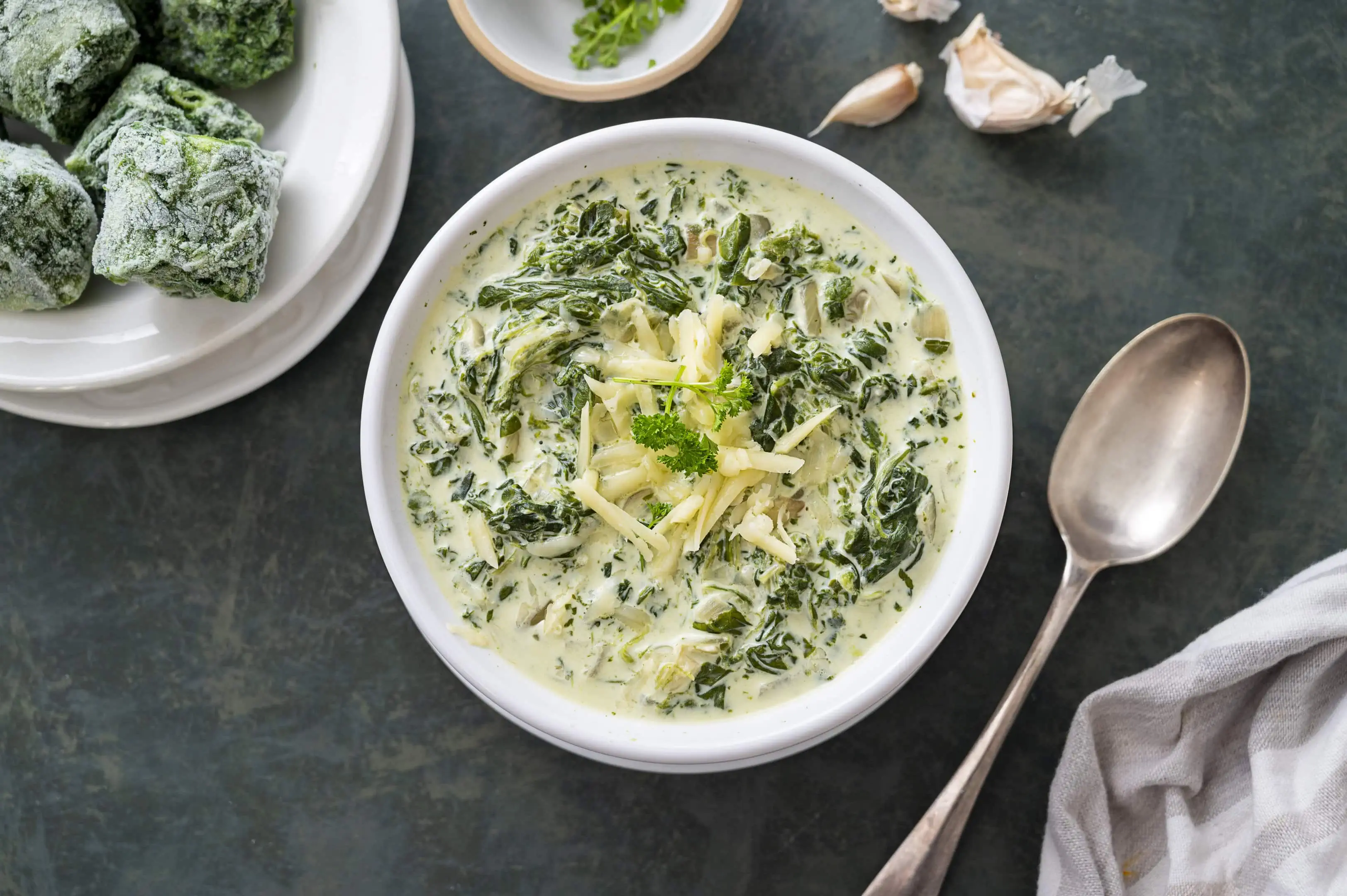 Ruth’s Chris creamed spinach with cheese