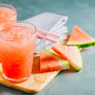 Refreshing Johnny Vegas shot with Watermelon slices