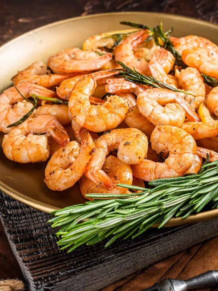 Garlic Giovanni's shrimp with lemon rosemary