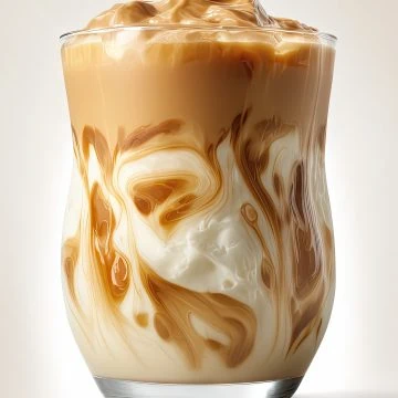 Creamy iced latte My Cafe