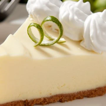 Kermit's key lime pie with key lime and whipped cream