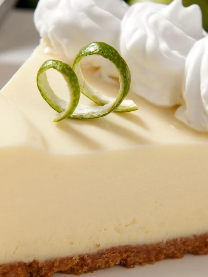 Kermit's key lime pie with key lime and whipped cream