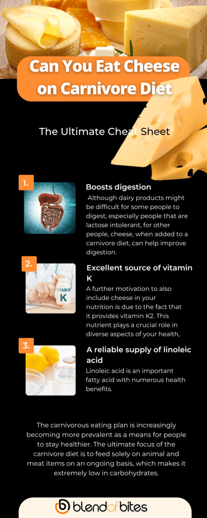 Can you eat cheese on carnivore diet infographic
