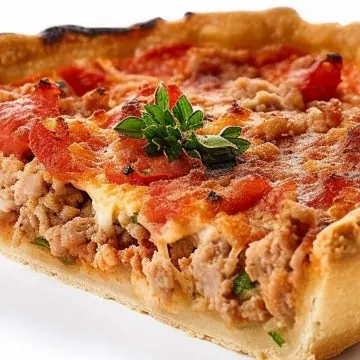 Our version of pizza burger pie recipe
