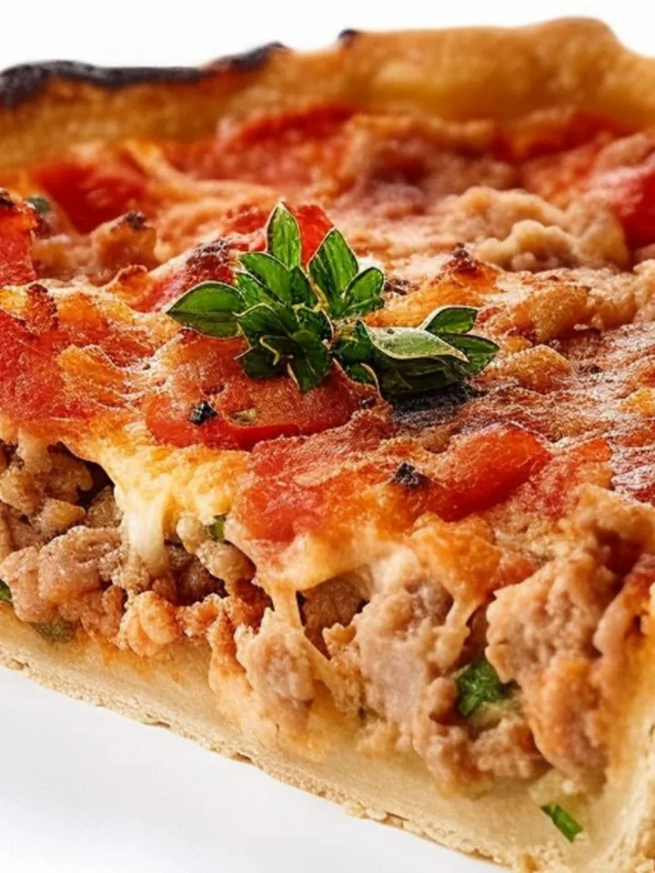 Our version of pizza burger pie recipe