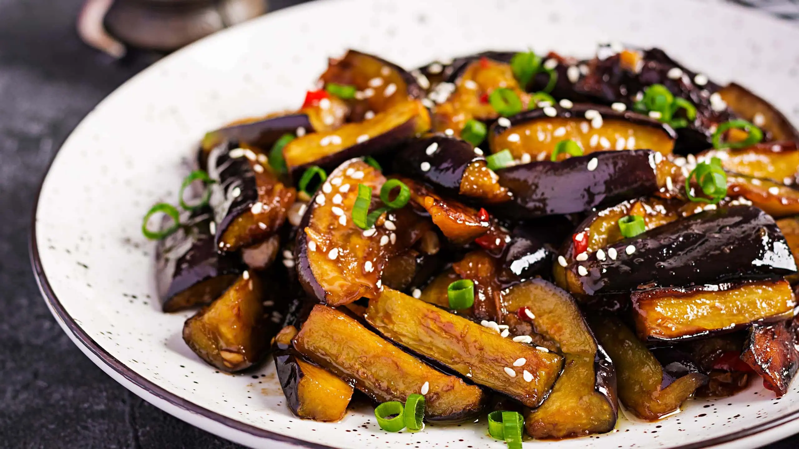 Our version of Japanese eggplant dish