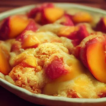 Our version of Southern peach cobbler recipe