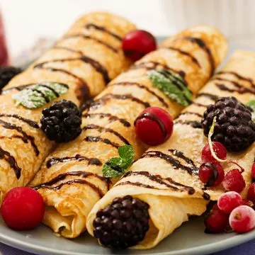 Our version of single-serving crepe recipe
