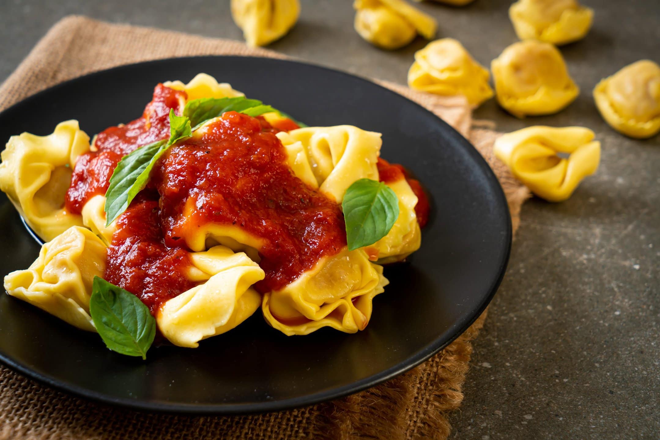 Blackstone tortellini pasta recipe with tomato sauce