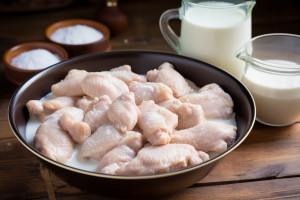 Gus' fried chicken-chicken soaked in buttermilk