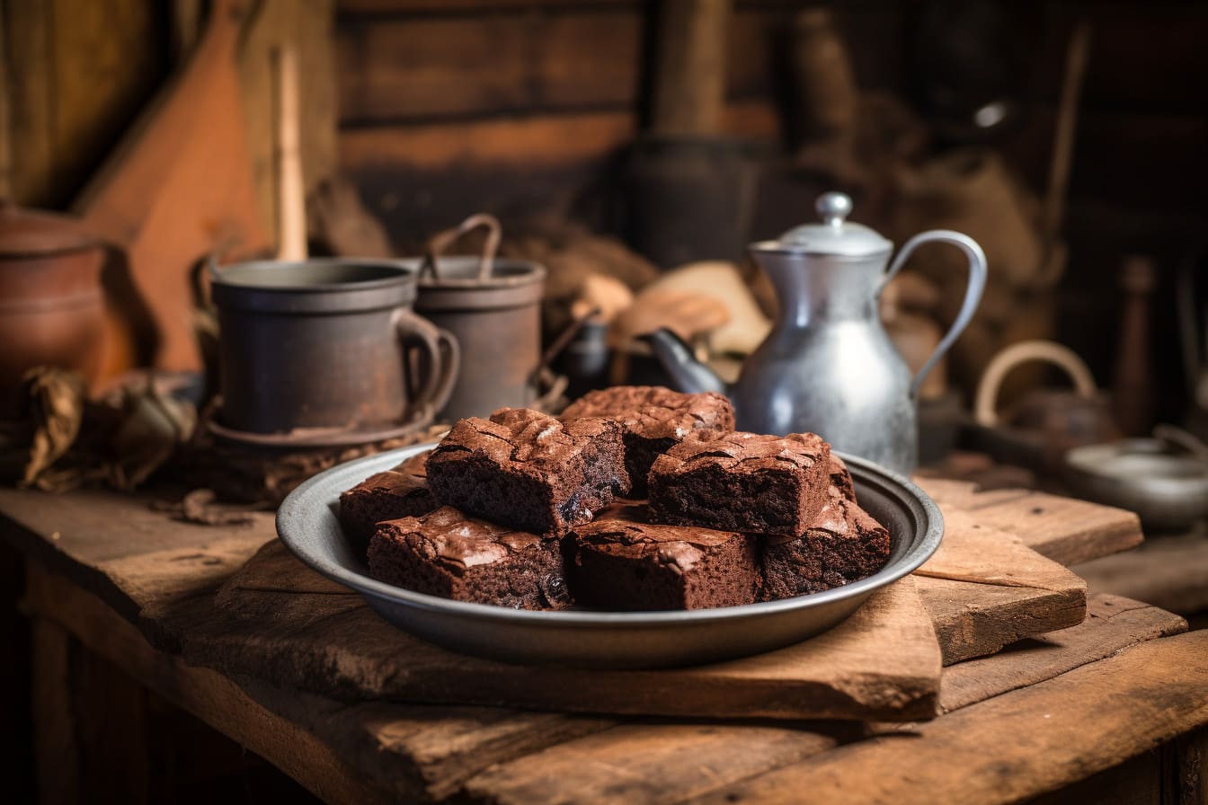 Hershey's cocoa brownies in a bowl