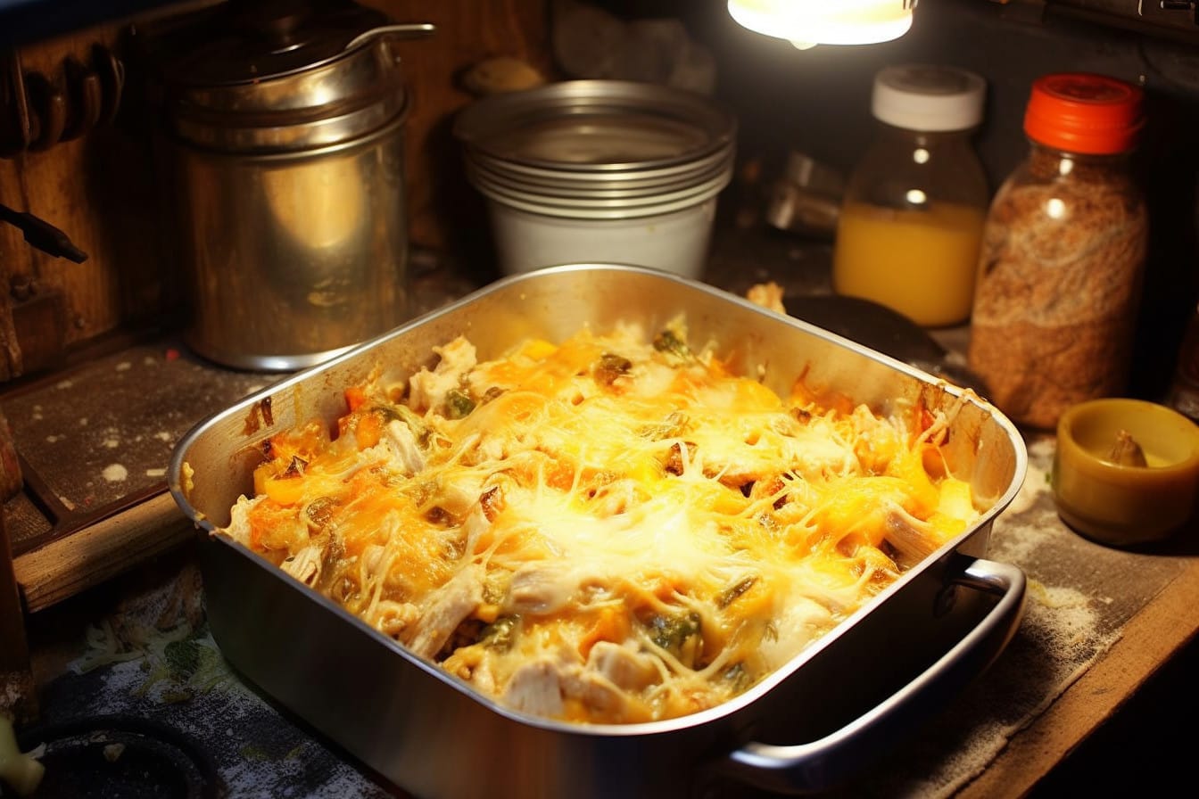 Mexican white trash in a casserole