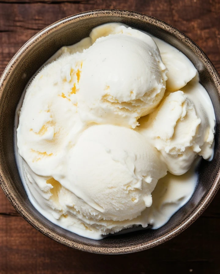 Nostalgia ice cream maker's vanilla ice cream