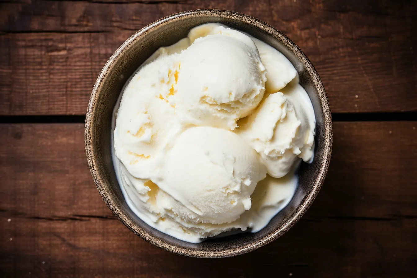 Nostalgia ice cream maker's vanilla ice cream