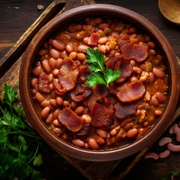 Peruvian beans recipe in a bowl