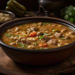 Santiago's green chili recipe in a pot