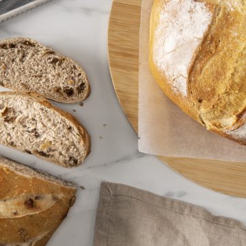 Slices of high altitude bread