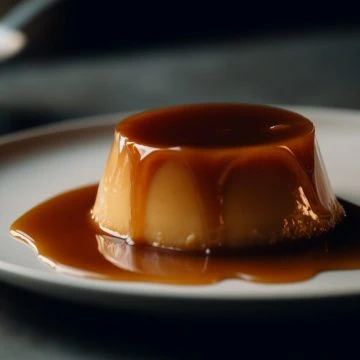 Malva pudding with glaze