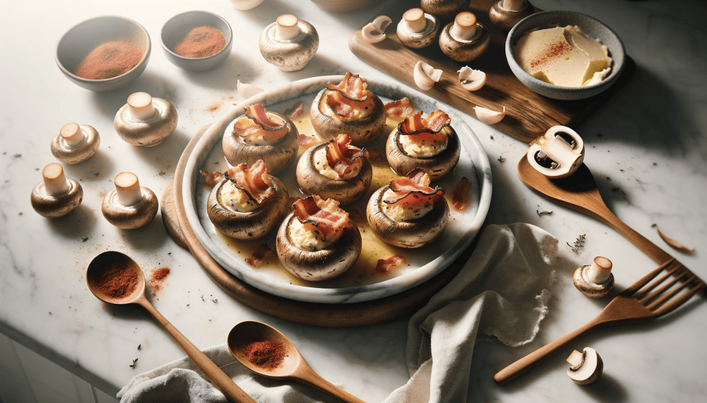 Bacon and Cream Cheese Stuffed Mushrooms Recipe: Our Special - Blend of