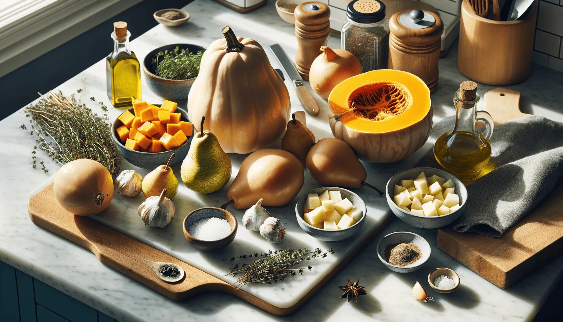 Ingredients for the recipe, arranged neatly