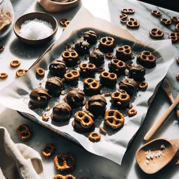 Peanut butter pretzel bites, ready to serve