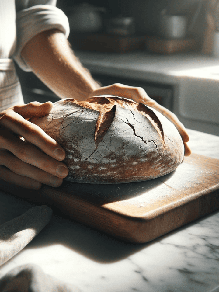 Sourdough bread, ready to serve