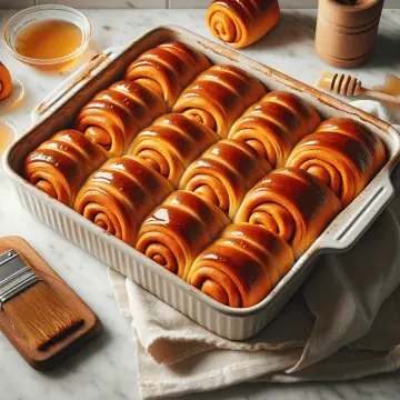 Sweet potato rolls, ready to serve