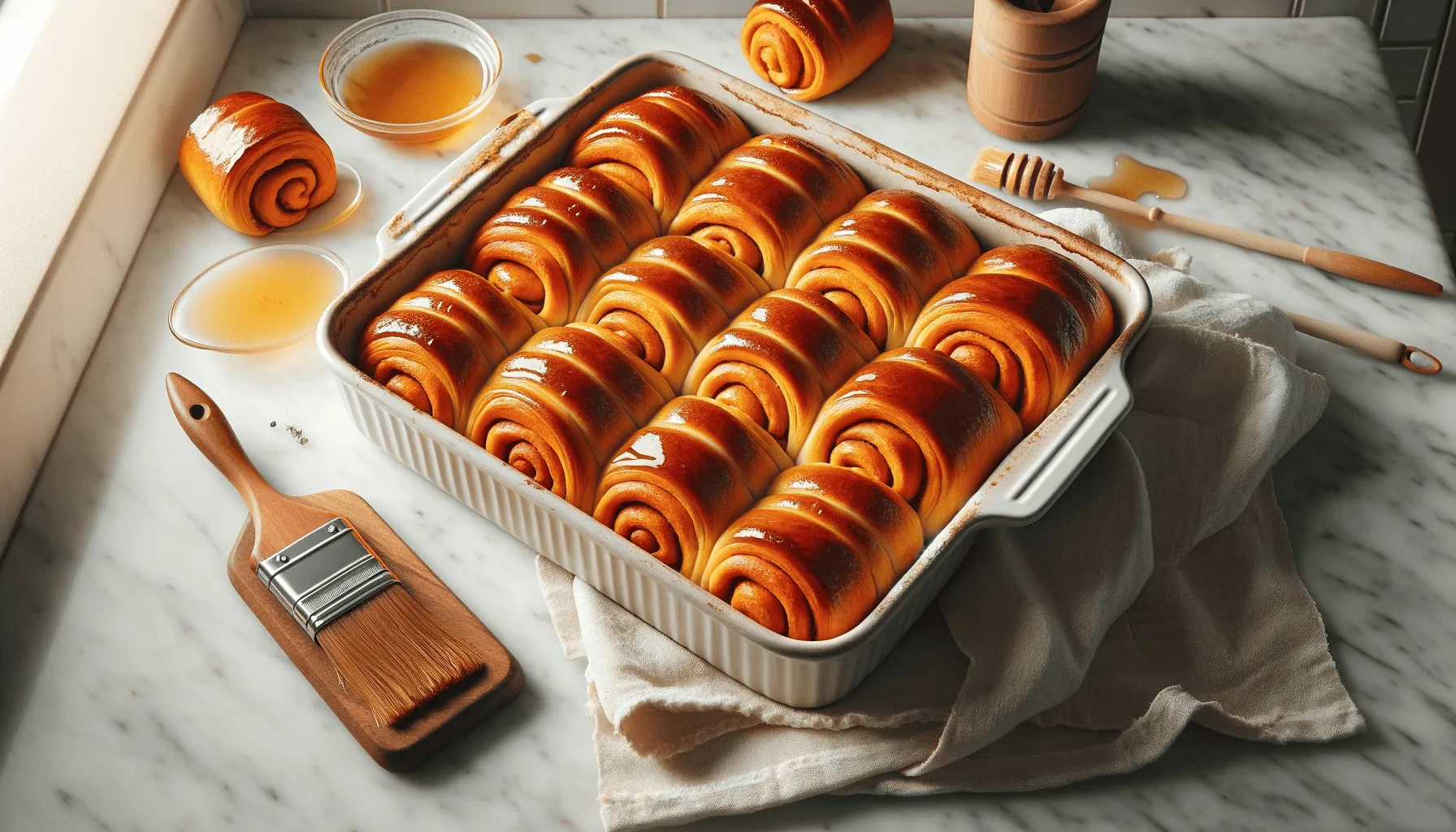 Sweet potato rolls, ready to serve