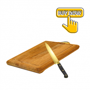 Cutting board and knife CTA